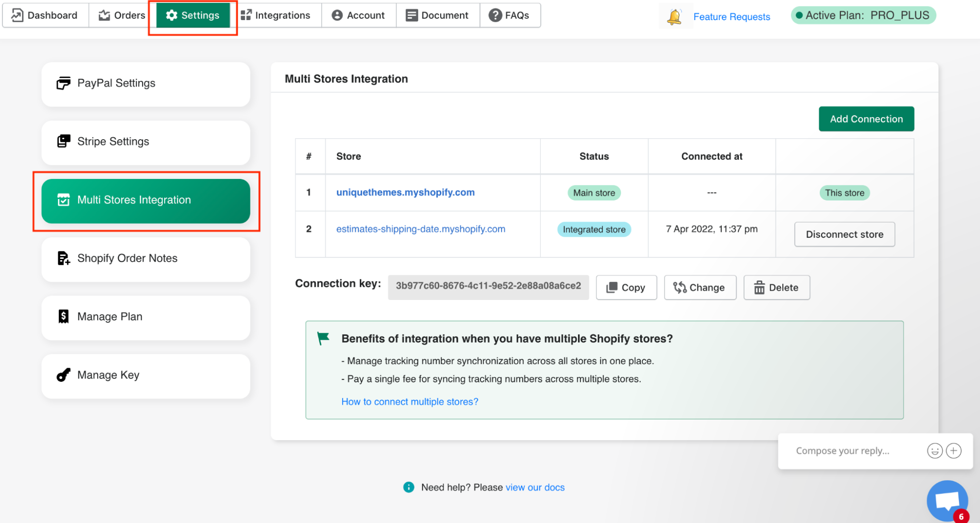 Synctrack app - multi store integration 