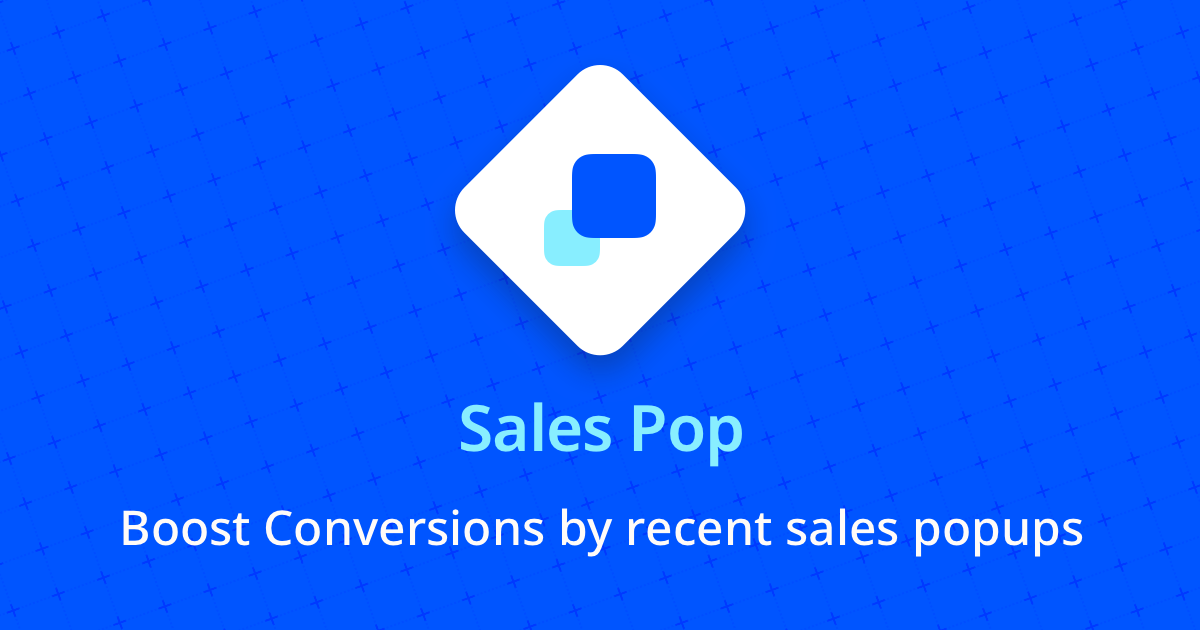 Sales Pop presents the most sales figures on your store